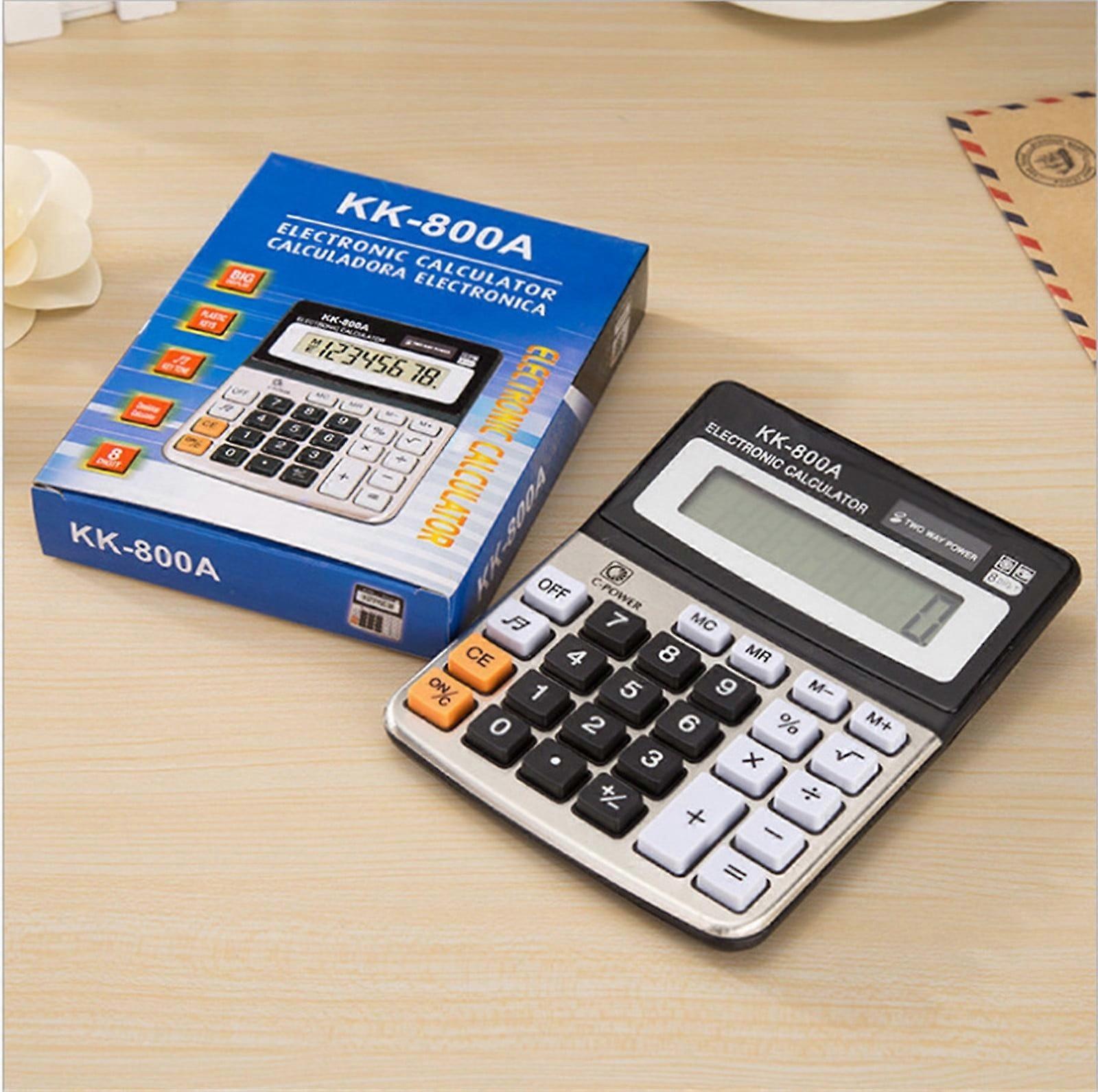 SLMOTUAE Calculator Writing Tablet Calculator 8 Digit Desktop Basic Calculato Dual-Power With Large LCD Display