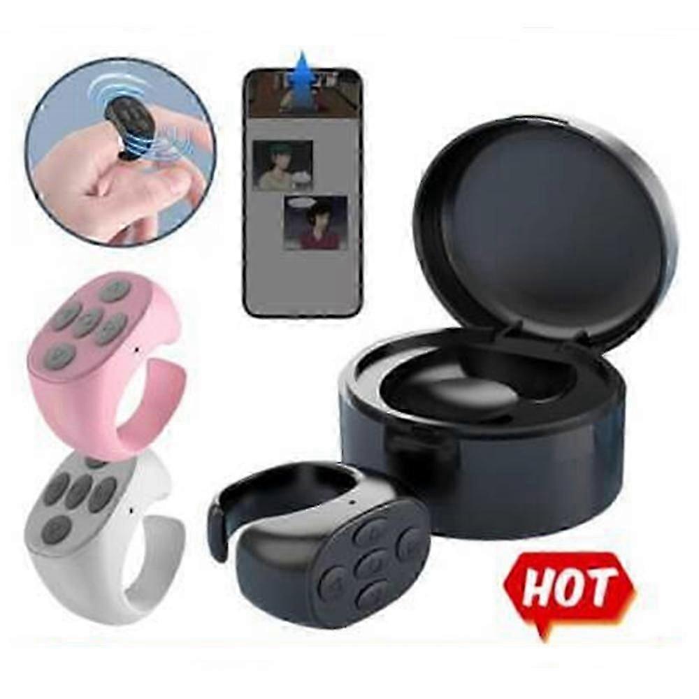 Wireless Bluetooth Ring,Remote Control Fingertip Selfie Video Controller