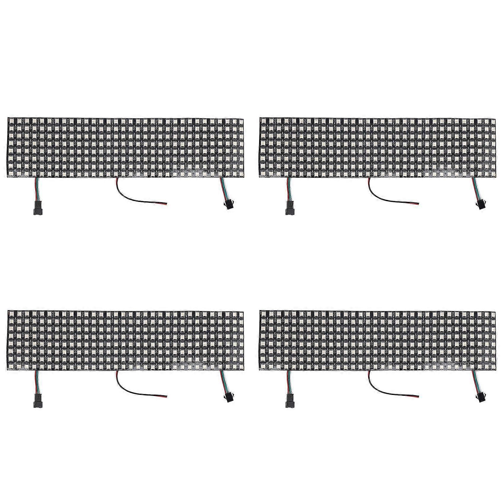 4X LED Matrix Panel, WS2812B RGB 832 Pixels Digital Flexible Dot Matrix Individually Addressable LED