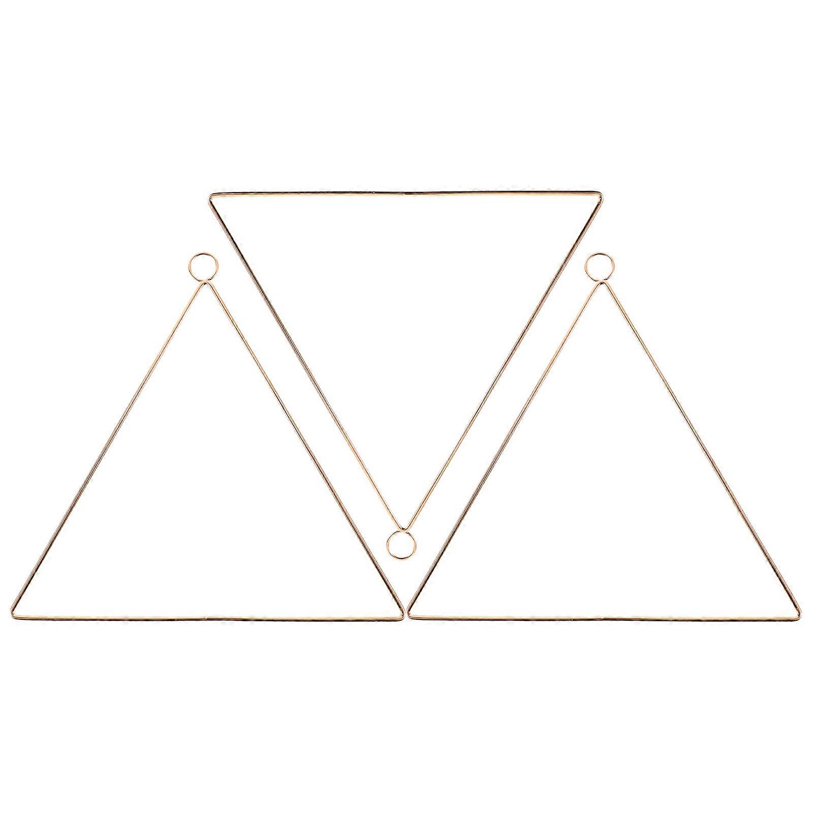 Triangle Dream Catcher Hoops Metal Rings for DIY 3Pcs Pack