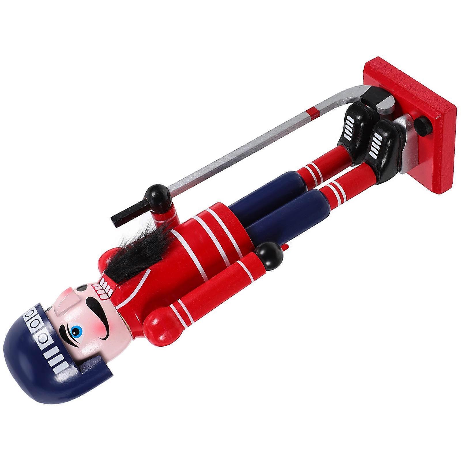 Christmas Nutcracker Wood Nutcracker Figurine for Decoration Xmas Wood