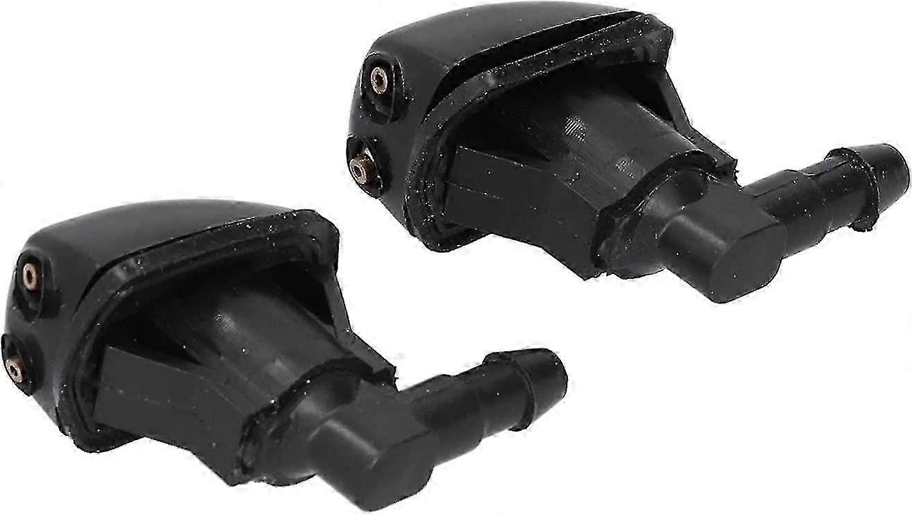 2PCS Black Windshield Washer Jet Nozzle for Car Universal Fit