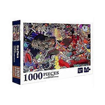One Piece - - 70 x 50 Cm - From 14 Years - Puzzle of 1000 Pieces - Patience and Reflection Game - Landscape Format - Net Image - Decoration
