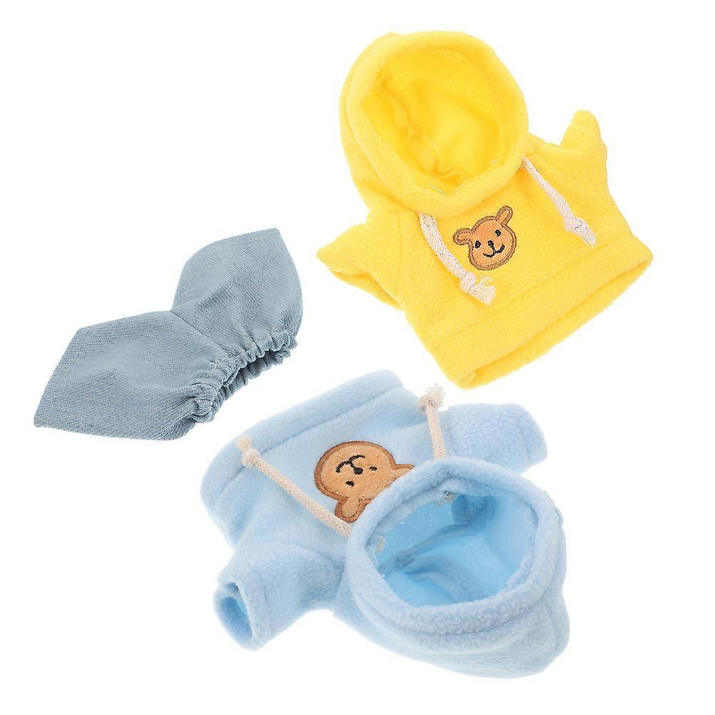 Mini Bear Stuffed Animal Clothes for Doll Use 1Set Assorted Color