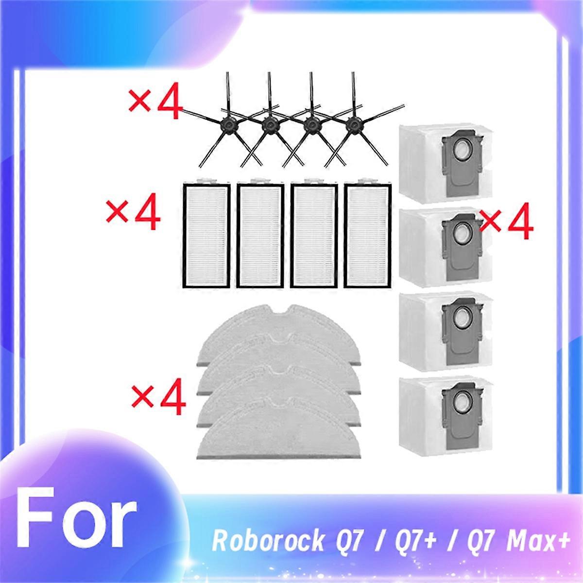 16 Pcs for / + / Max+ Sweeping Robot Side Brush Mop Filter Dust Bag Set Cleaner Parts Replacement