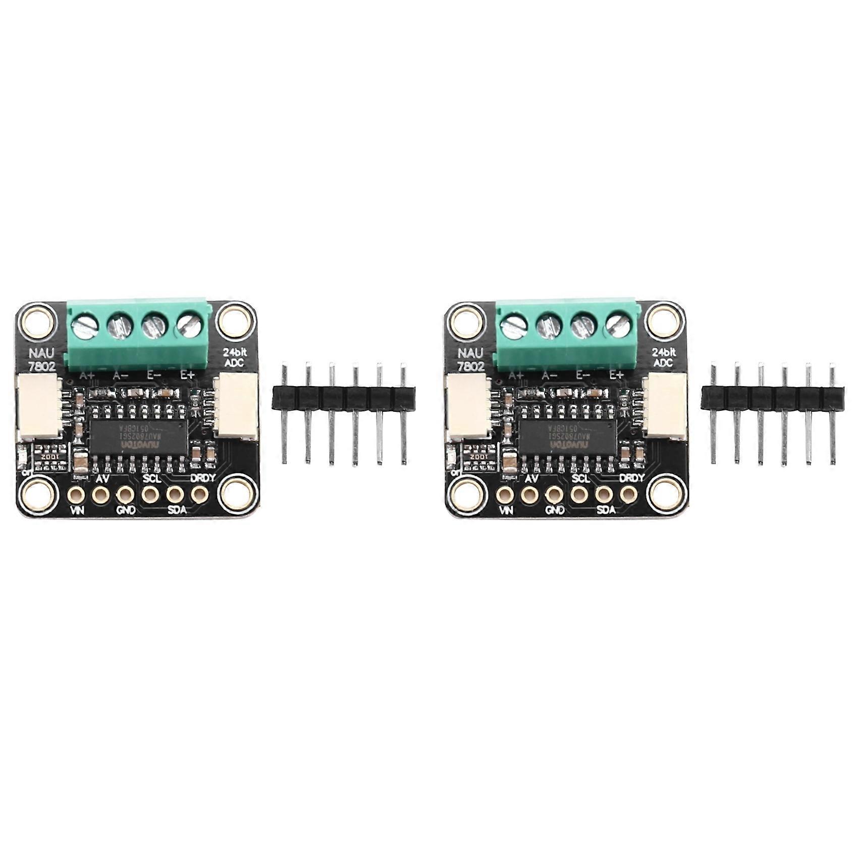 2X 4538 NAU7802 24-Bit ADC Module High Precision STEMMA Qwiic for Advanced Electronics Projects