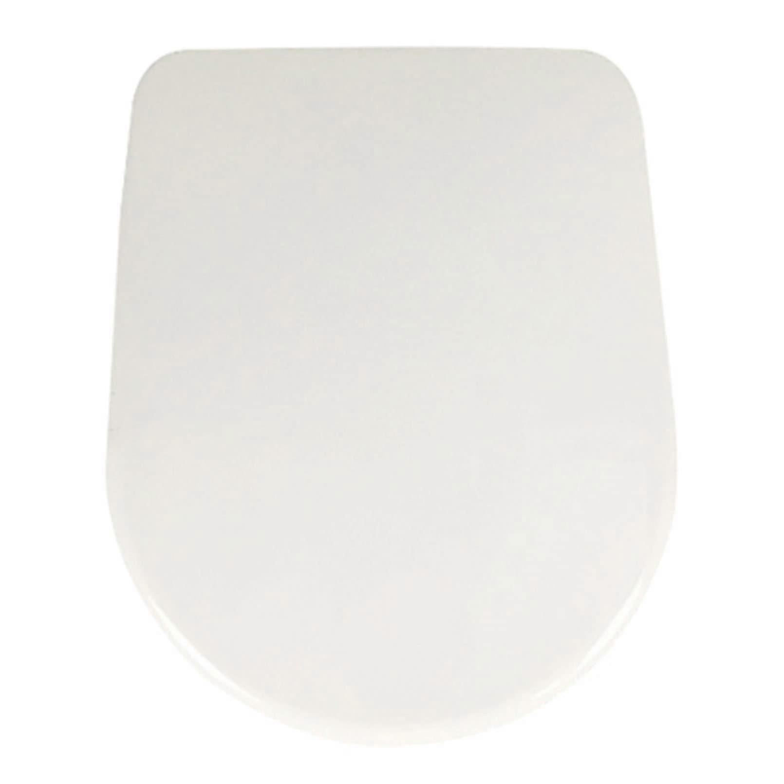 Soft Close White Toilet Seat with Quick Release, Quiet Close Lid, Fits Most Toilets