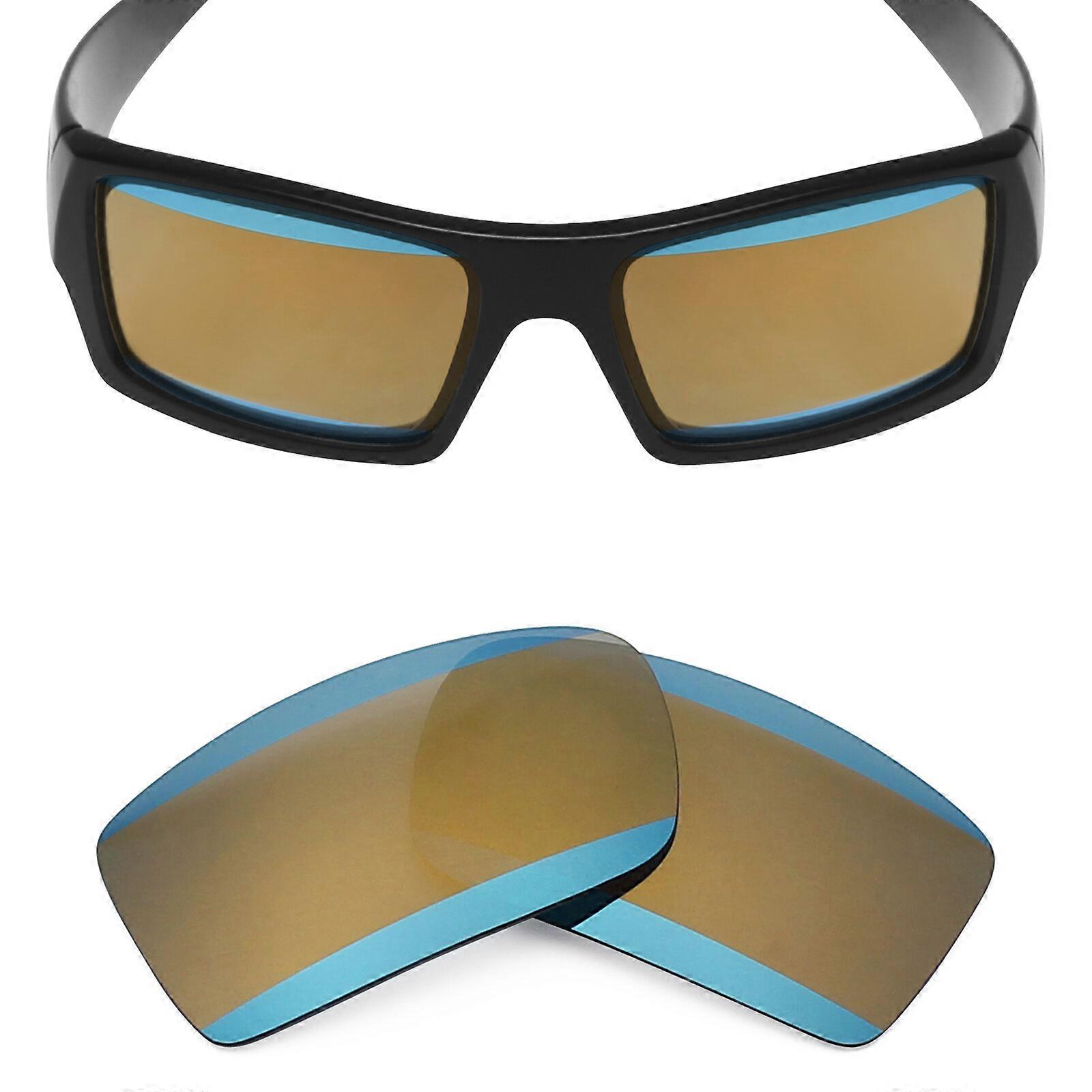 hdhut POLARIZED Replacement Lenses for-Oakley Gascan Bronze Gold With Deep Blue