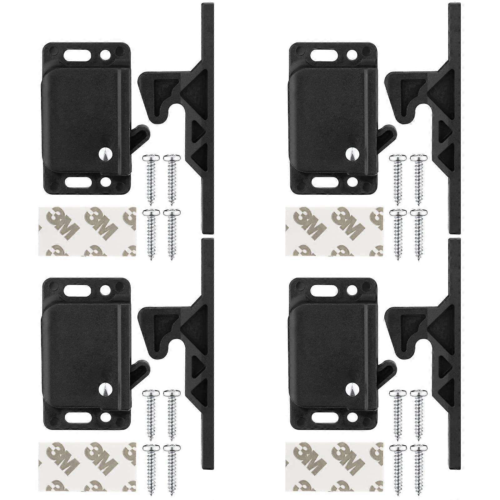 RV Cabinet Latch 4 Pack 10 LBS Pull Force Child Safety Lock for Camper Drawer and Door with Screws