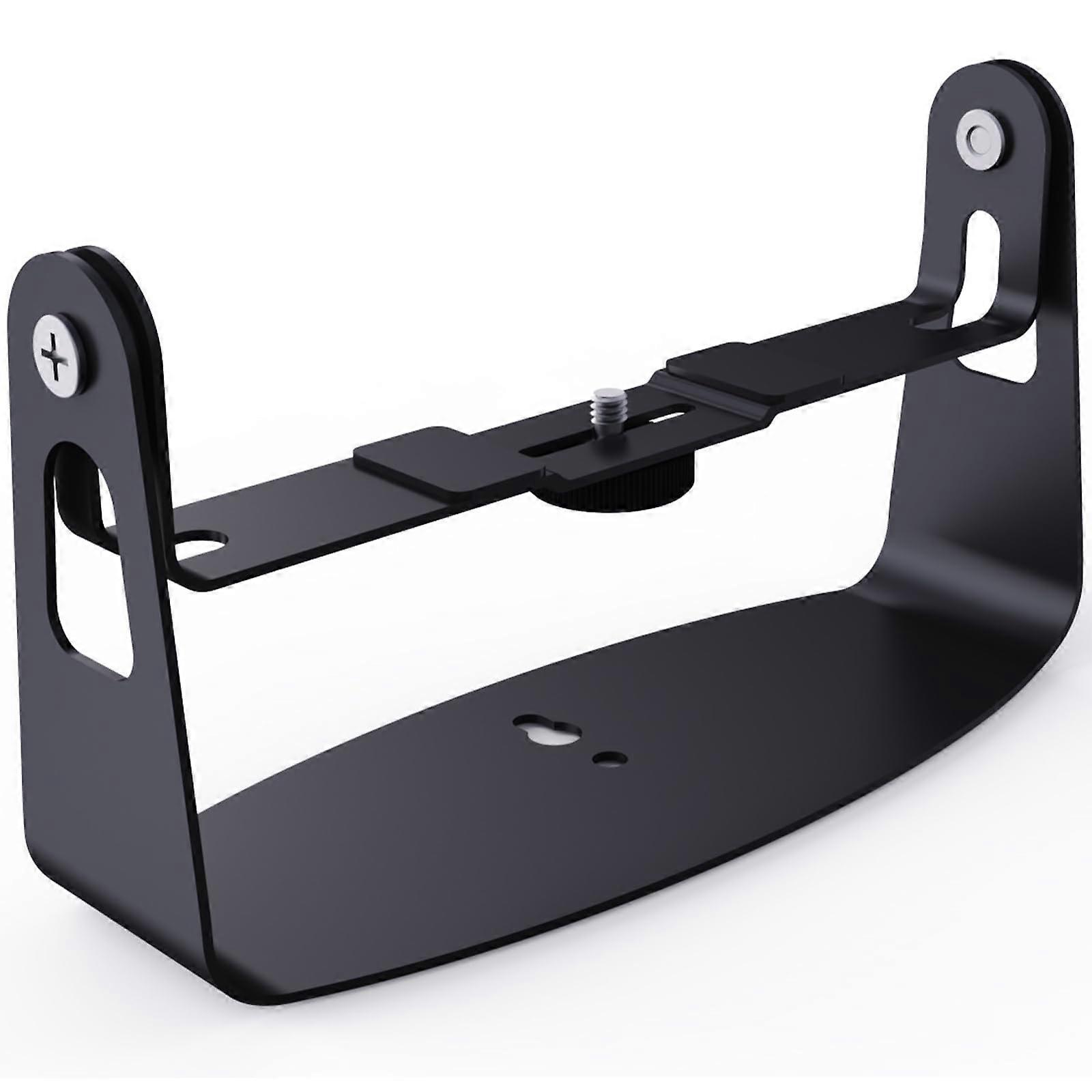 360 Degree Rotating Projector Mount Adjustable Metal Bracket For Wall And Ceiling Installation Supports Up To 5Kg Black