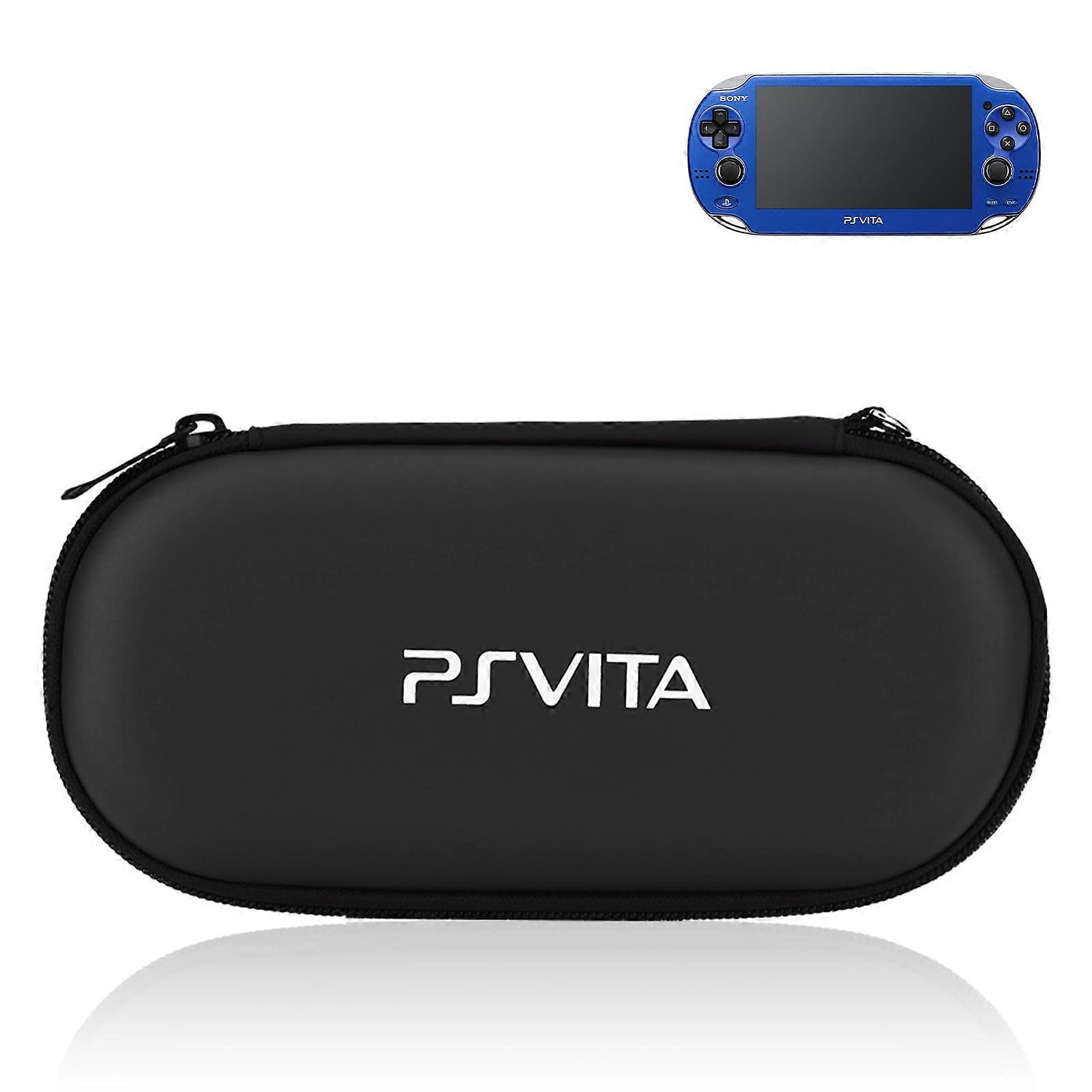 Carrying Case for PS Vita Waterproof Shockproof Hard Shell with Accessory Storage Black