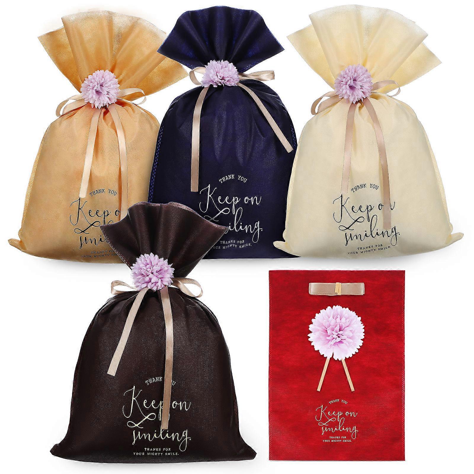 20Pcs Rectangular Drawstring Gift Bags Large Size Gift Packaging For Christmas And Valentine's Day