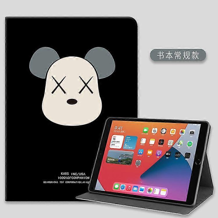 Case For Ipad Mini6 8.3" Black Background Violent Bear Regular Size Cartoon
