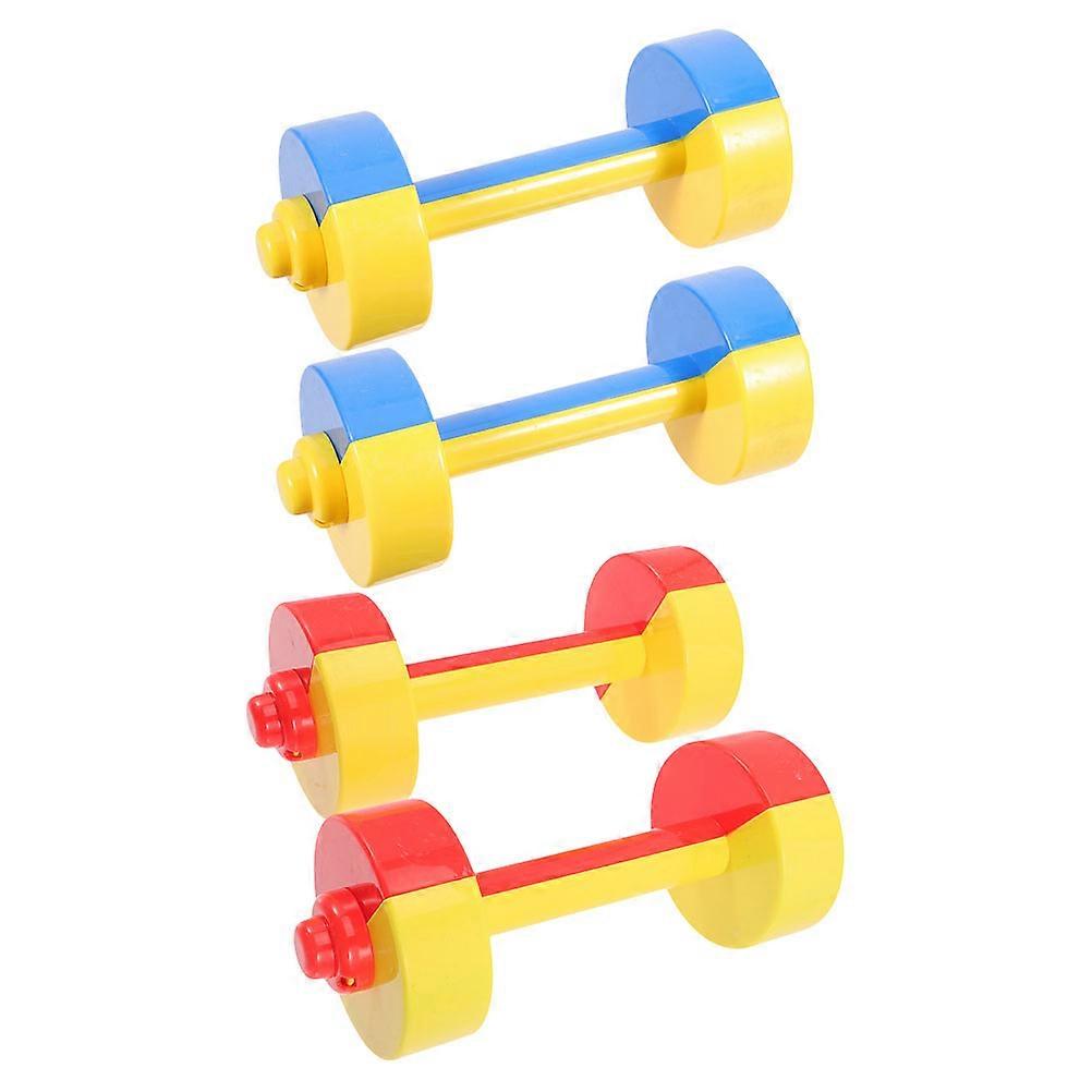 Kids Dumbbell Plastic for Silent Gymnastics Training with 2Pairs Set