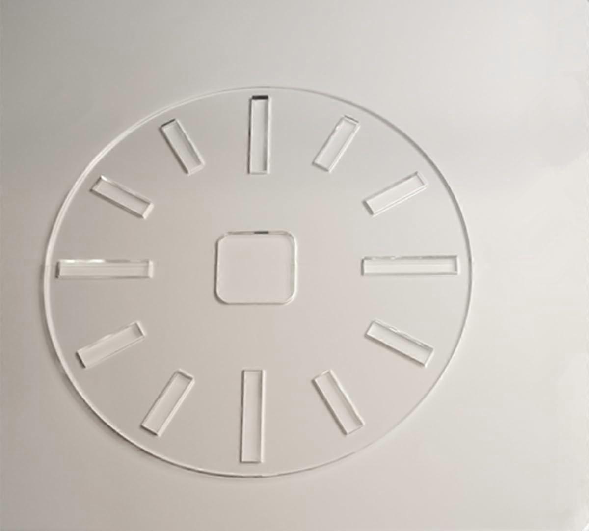 12 Inch Acrylic Clock Face Router Template for Precise Dial Marking and Consistent Circle Cutting