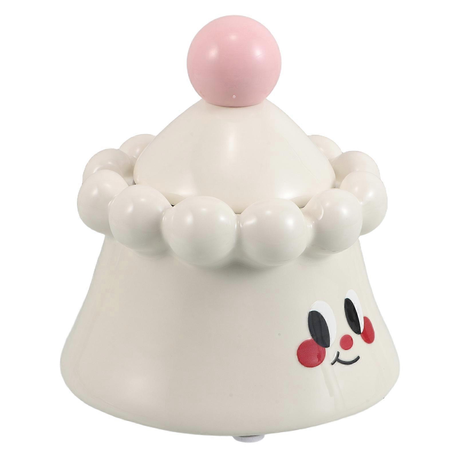 Office Ashtray Ceramic Windproof Ashtray with Lid Home Decor White 1Pack