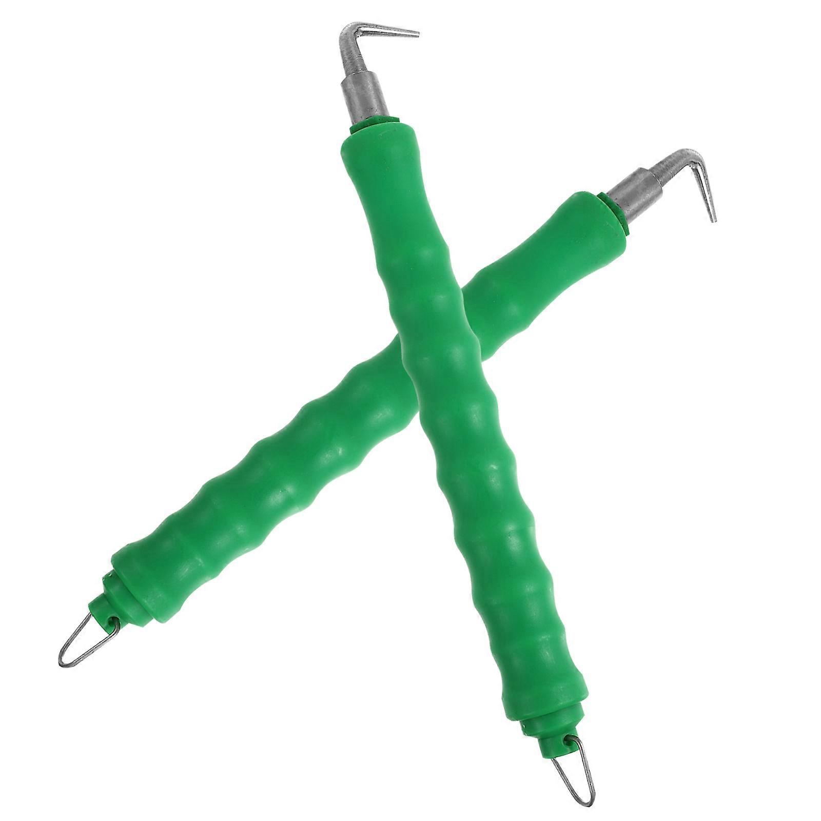 Wire Twisting Tool Building Projects Rebar Tying Tool Straight Hook Steel Plastic Rubber Easy Operation 2Pcs