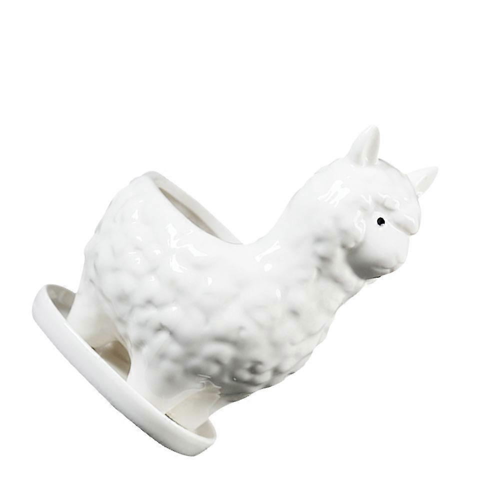 Creative Alpaca Flowerpot for Plants Holding 1Pcs Ceramic Succulent Pot