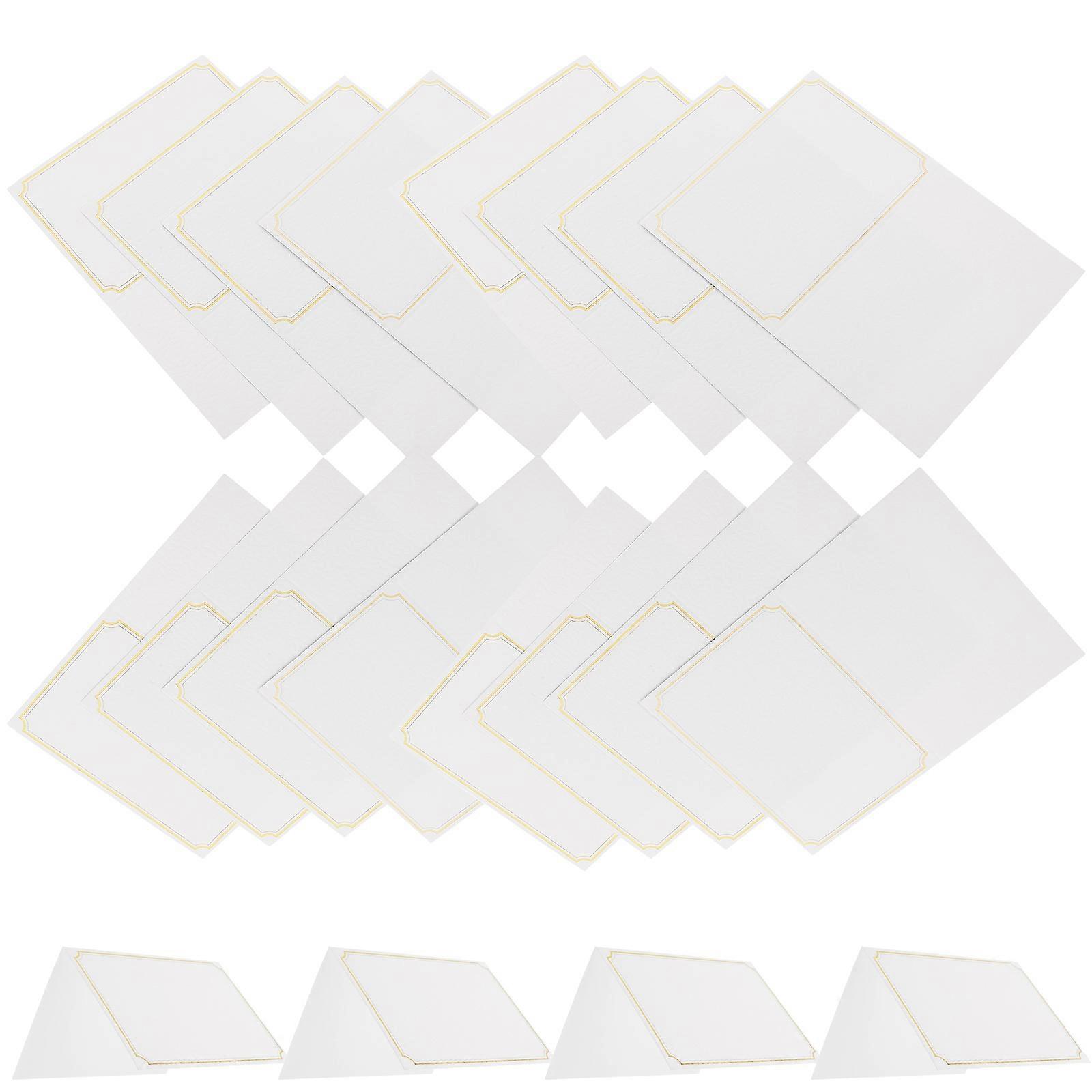 Paper Blessing Card Rectangular Thank You Note Birthday Greeting Design 30Pcs