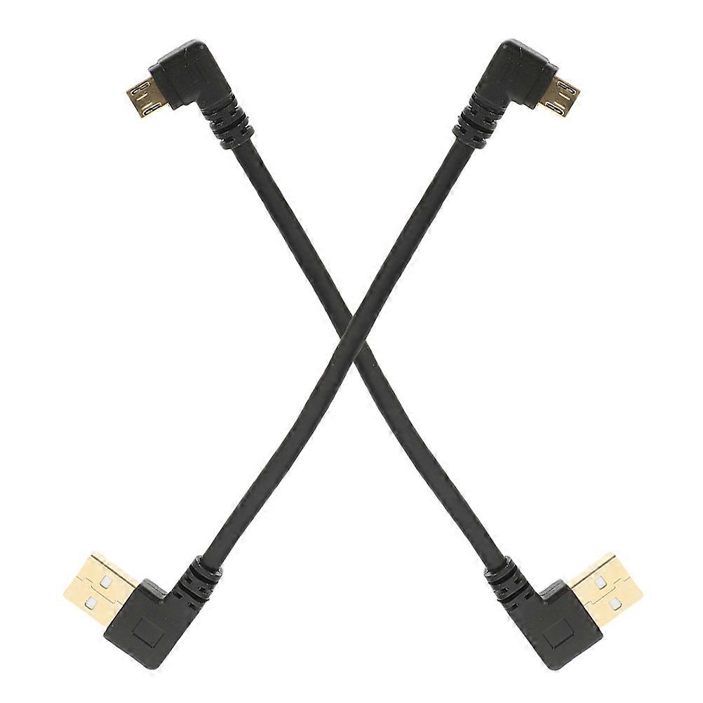 USB Cable Right Angle Micro USB Cable for Phone Charging 2Pcs