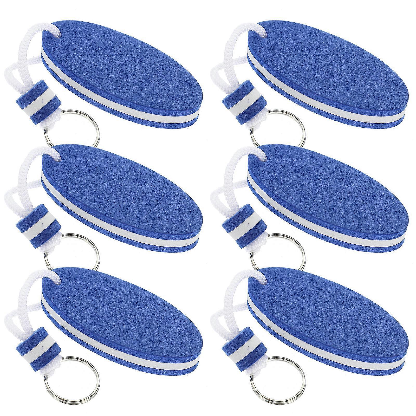 Boat Floating Keychain Keyring Float For Water Sports 6Set