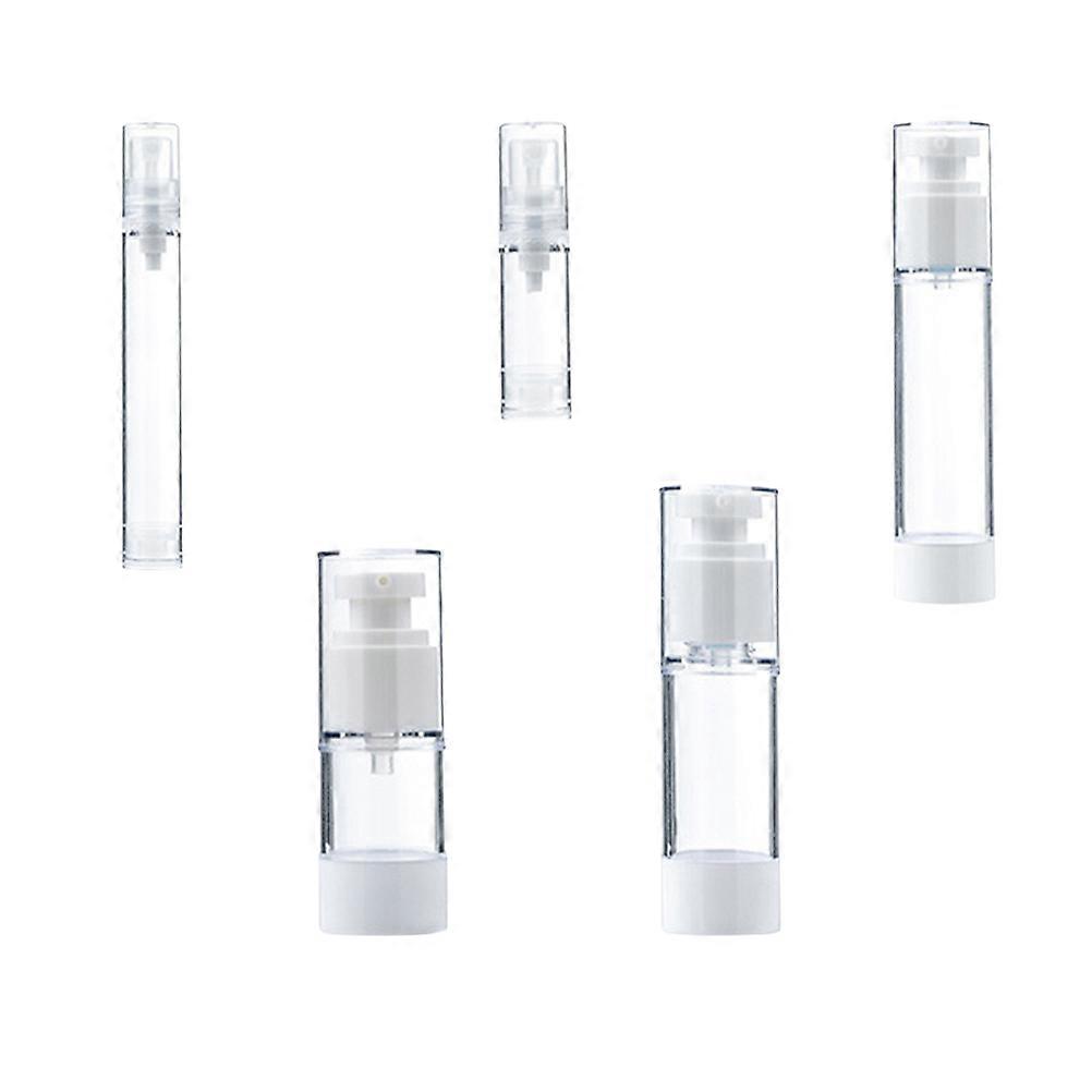 Vacuum Bottle Plastic Skin Lotion Storage Bottle for Cosmetics 5Pcs Set