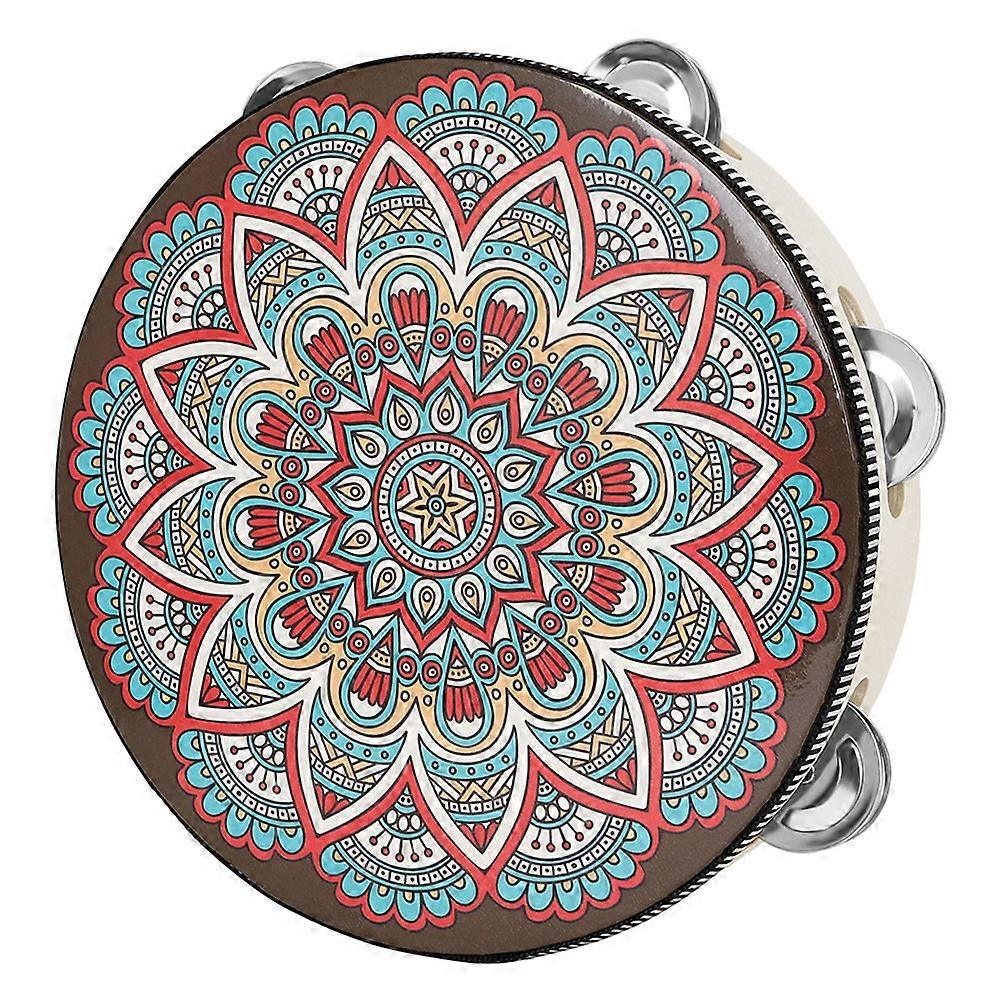 Percussion Instrument Tambourine Handheld Drum for Dance Use