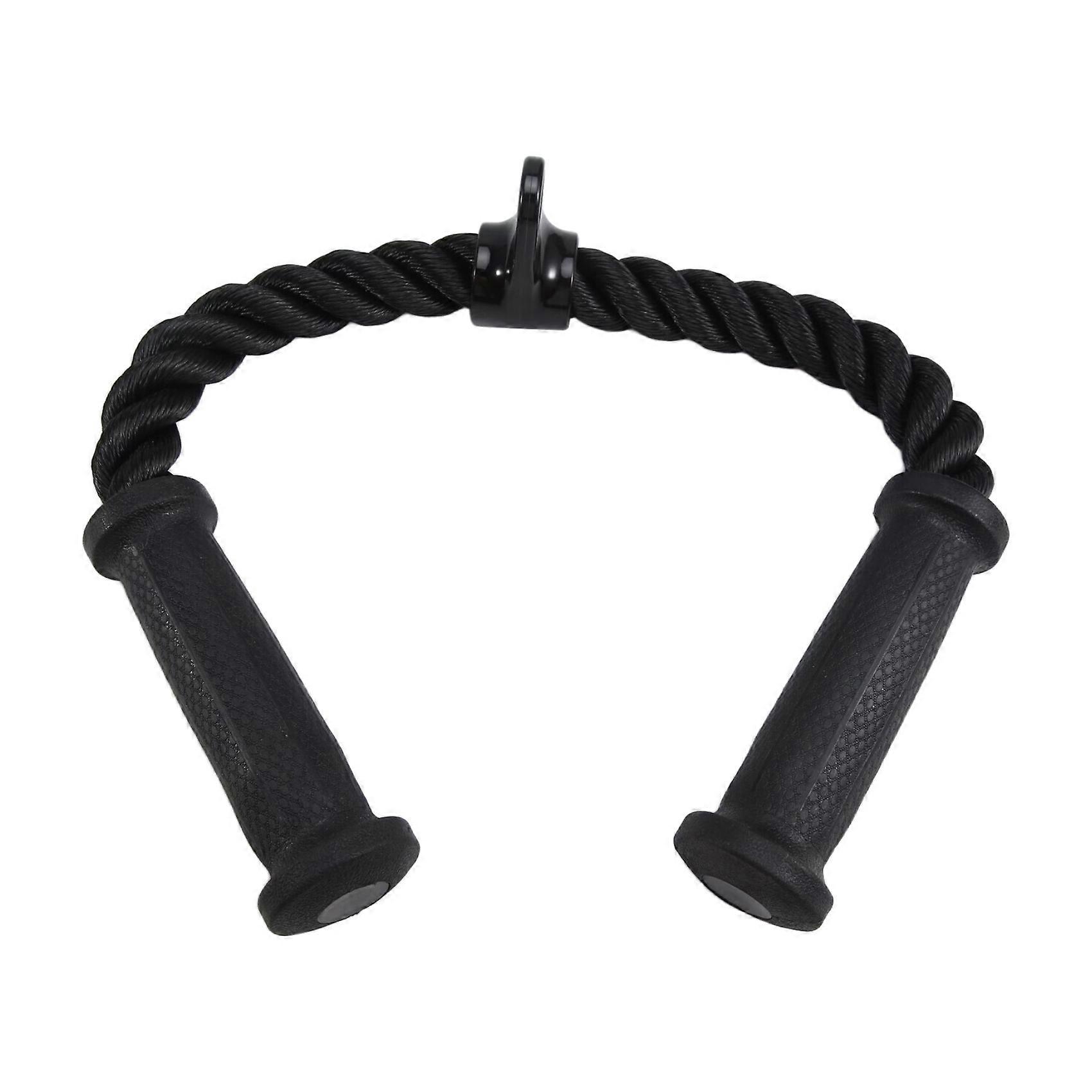 Rope Cable Attachment for Gym Rope Pull-Down Attachment with Rubber Handles Exercise Machine Attachments
