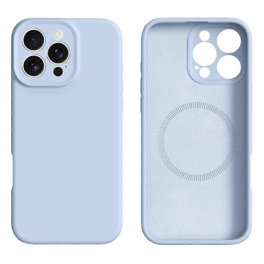 For iPhone 16 Pro Case Compatible with MagSafe Precise Cutouts Liquid Silicone Protective Back Cover