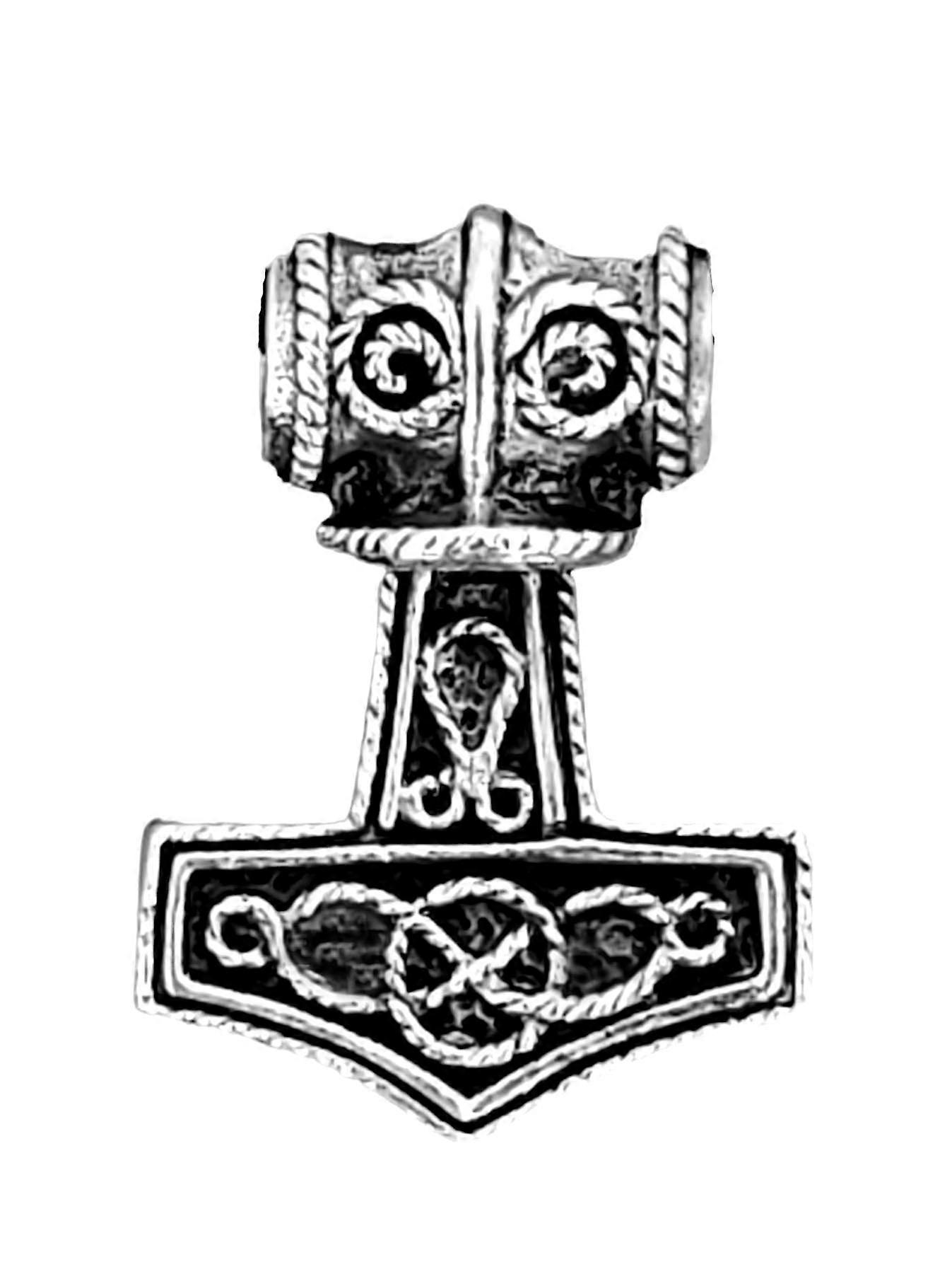 Thor's Hammer 220 With Basket Chain - Silver