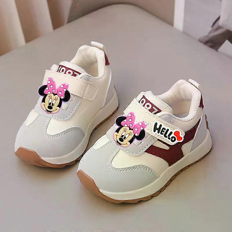 Mickey Mouse Children Sports Shoes Disney Spring Autumn New Girl Soft Sole Casual Shoes Dad running Shoes Boy Baby first walkers