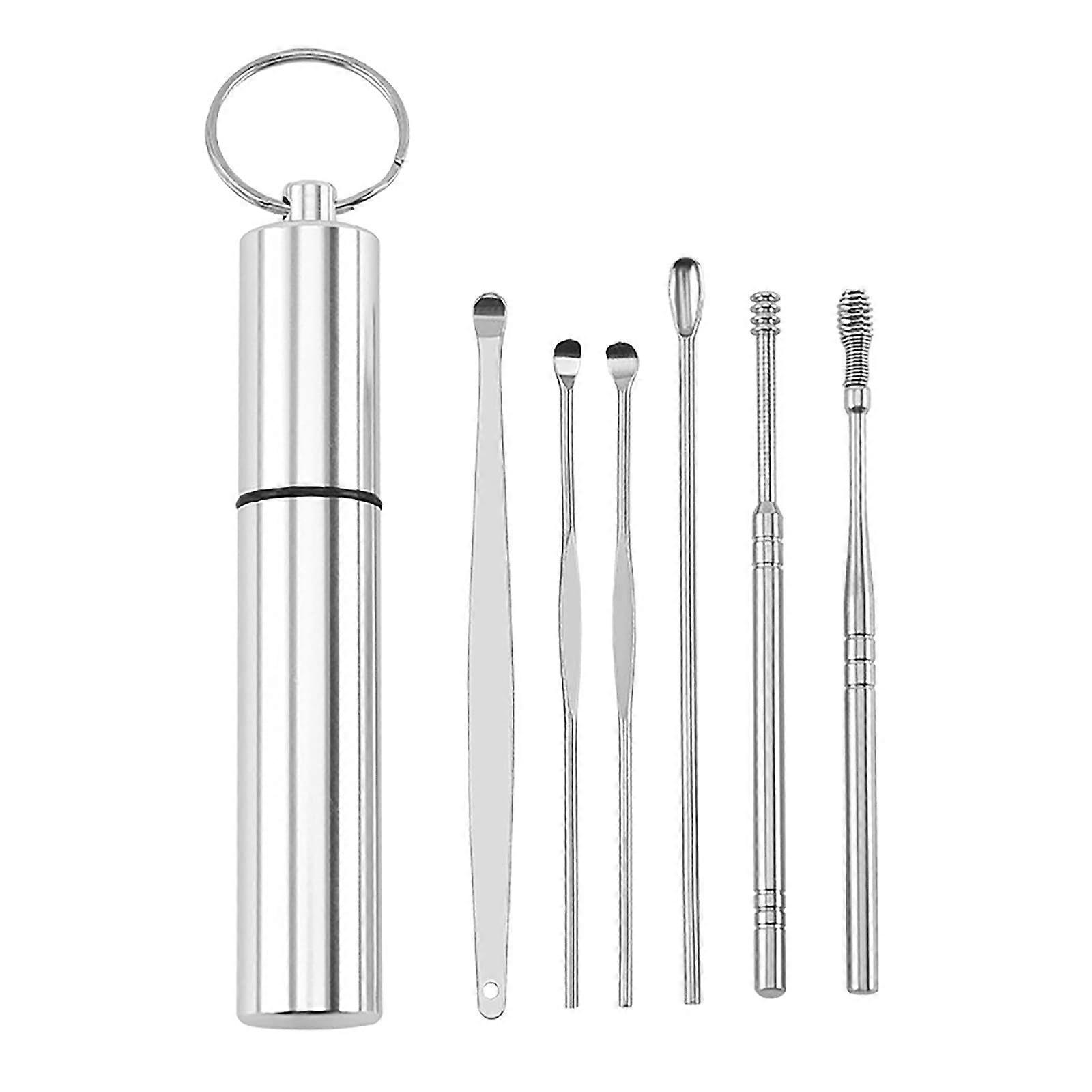 Ear Wax Removal Kit with Stainless Steel MultiTip Tools, Spring Ear Cleaner and Storage Case