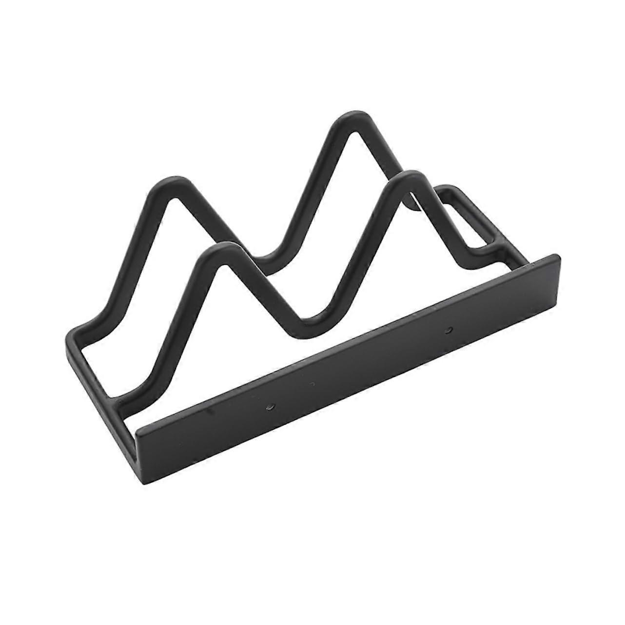 Wall Mounted Pot Lid Holder Rack Organizer for Kitchen Cutting Boards and Cookware Storage