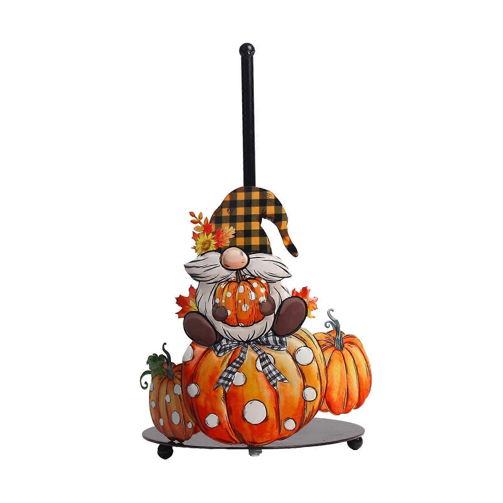 Iron Paper Towel Holder SpaceSaving Vertical Kitchen Tissue Stand Christmas Decorative Style