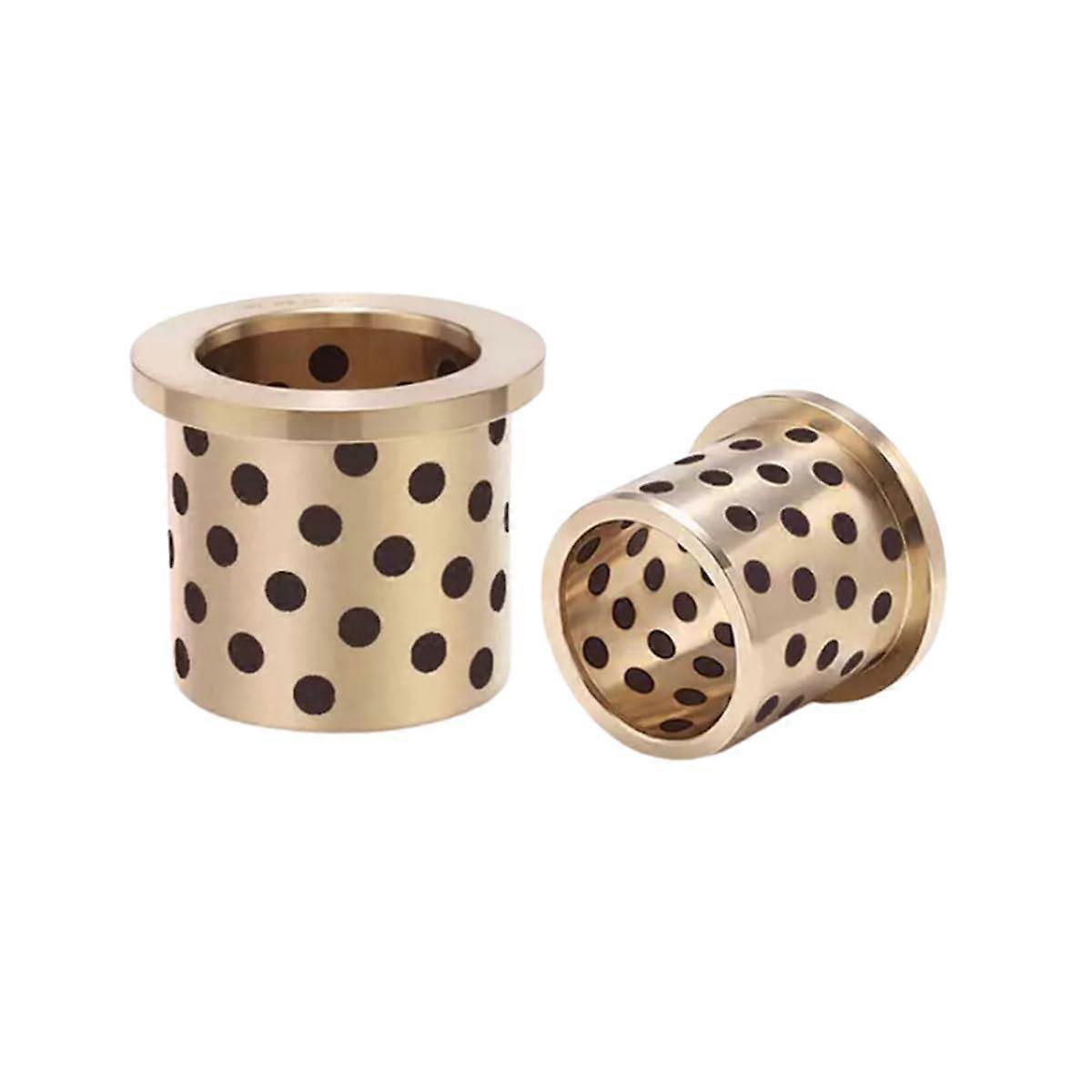 Plain Bearings 30mm ID Flange SelfLubricating Graphite Brass Bushing  Load Heat Resistant