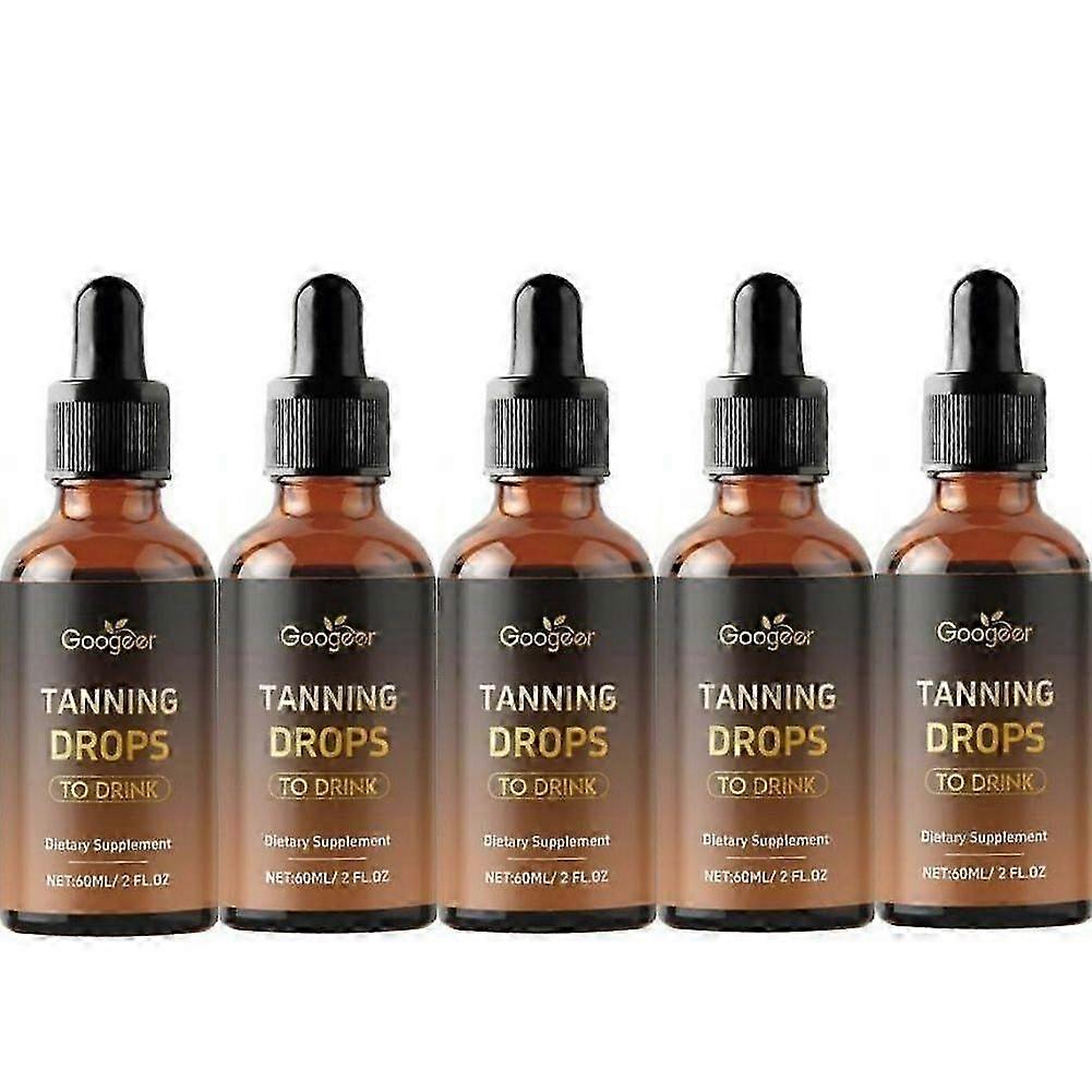 Drinkable Tanning Drops for Face & Body - Sunless Self Tanner Bronzer without Sun Damage