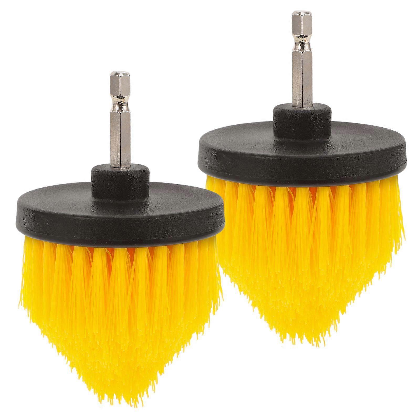 2pcs Drill Brush Drill Attachment Scrub Brush Drill Scrubber Cleaning Brush Tool