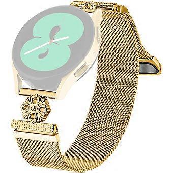 Para Huami Amazfit GTR Mini Milanese Band Flower Correa de reloj de malla magnética de acero inoxidable