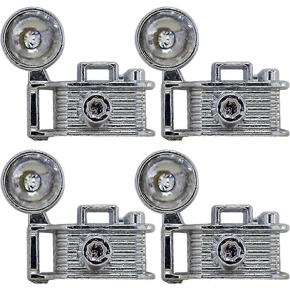 4pcs Miniature Retro Camera Model Mini House Camera Mini House Accessories