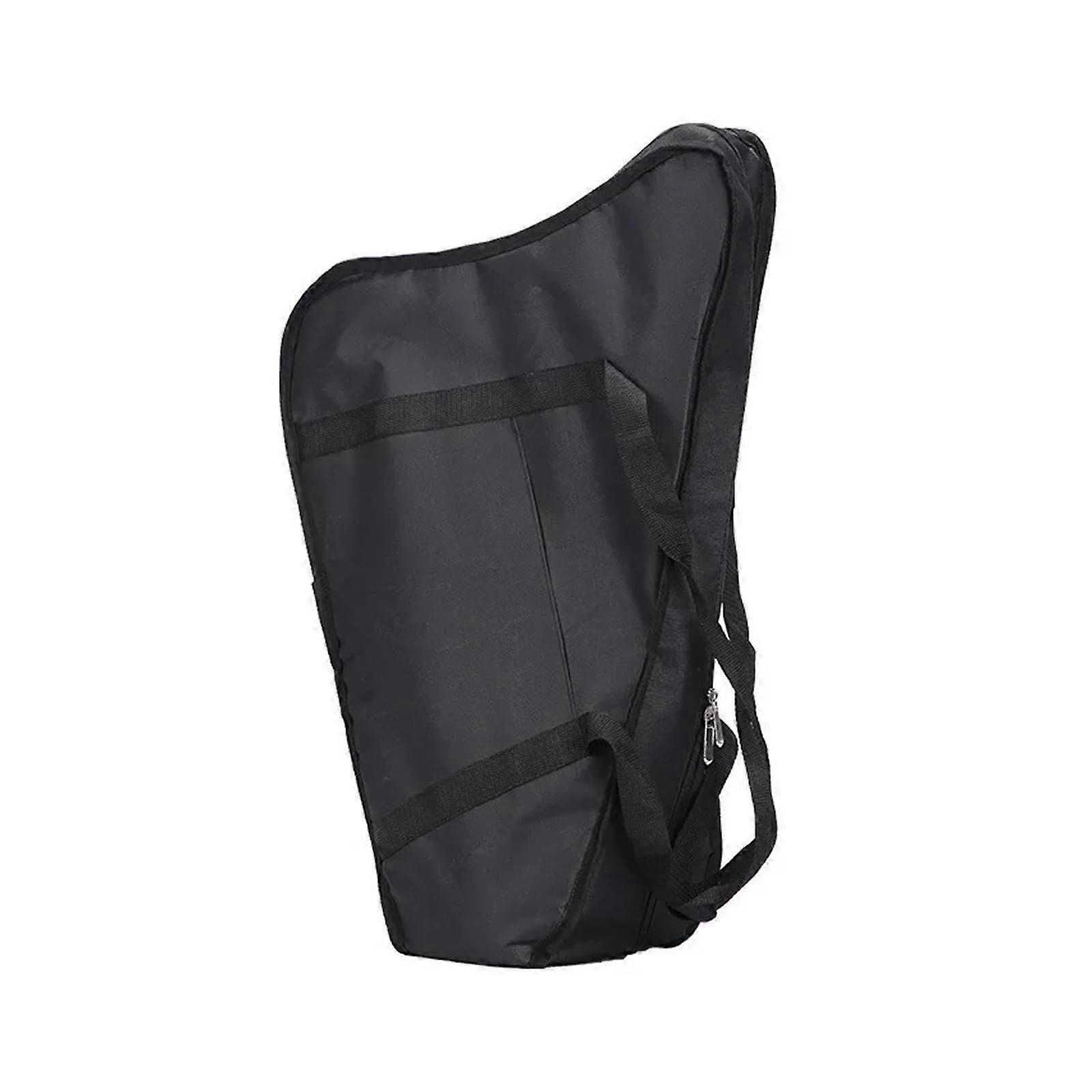 Lyre Harp Bag with Padded Protection and Accessory Pocket for 19 Notes 15 Strings Black