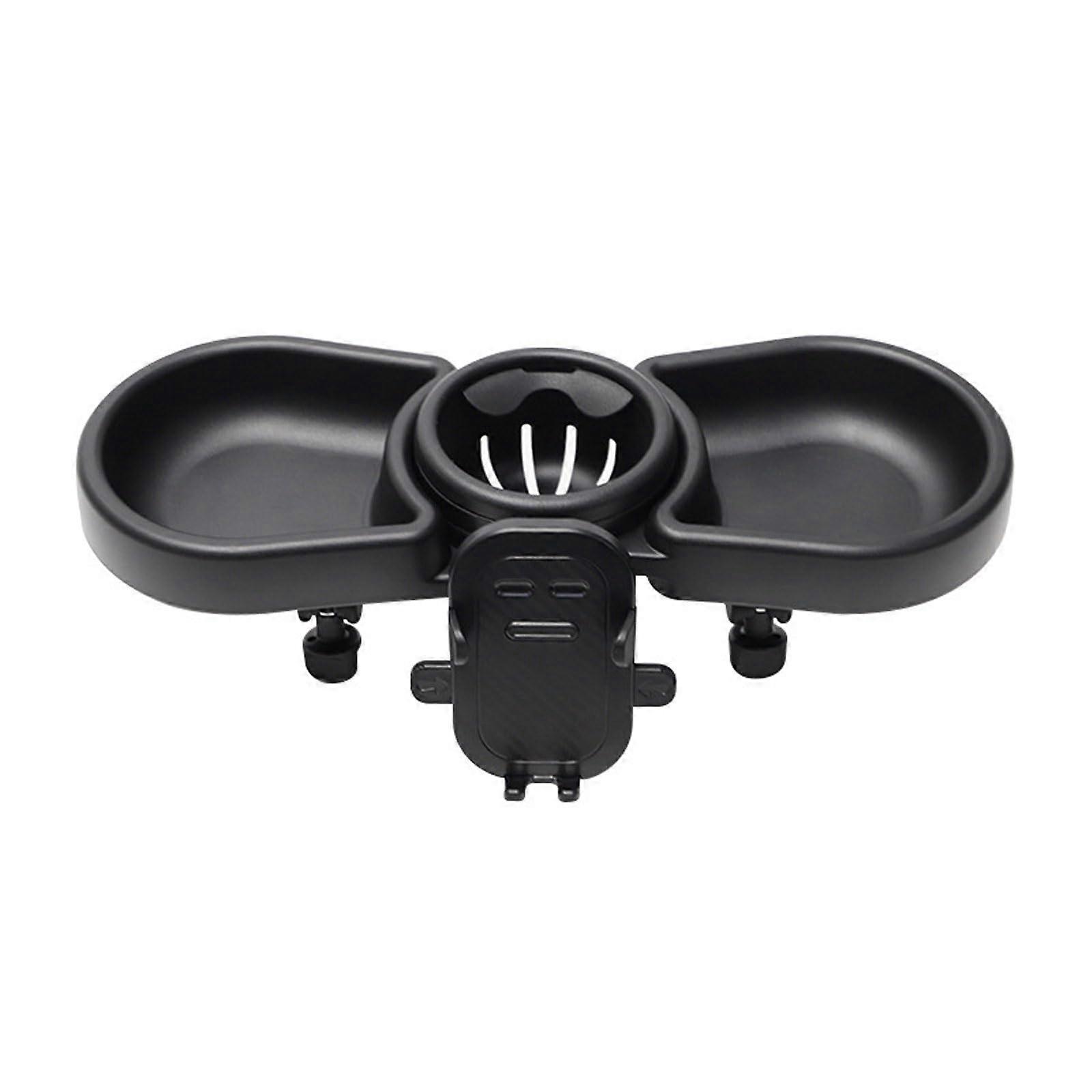 Universal Baby Stroller Snack Tray with Cup Holder, Large Capacity, Adjustable Secure Buckle