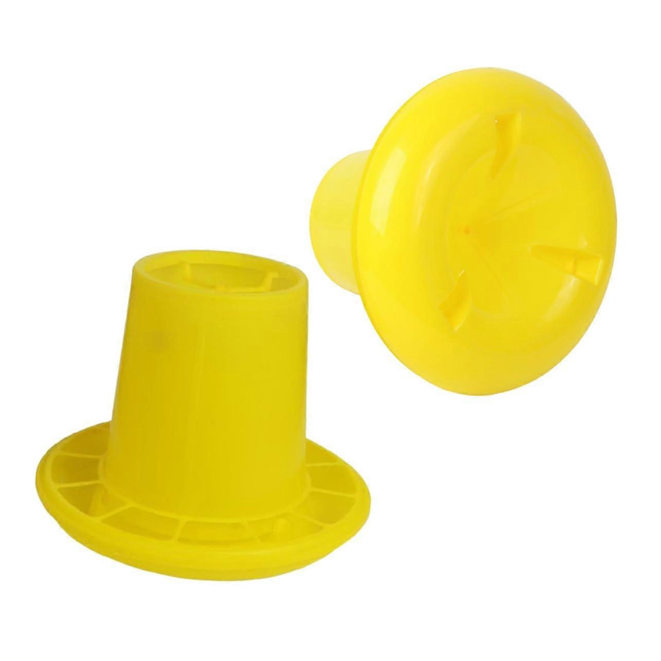 Chicken Feeder 2pcs Automatic Poultry Feeding Troughs Weatherproof Plastic for Chickens Ducks Geese