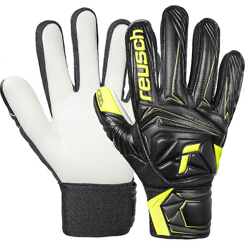Reusch Attrakt Starter Solid Finger Support Junior Goalkeeper Gloves