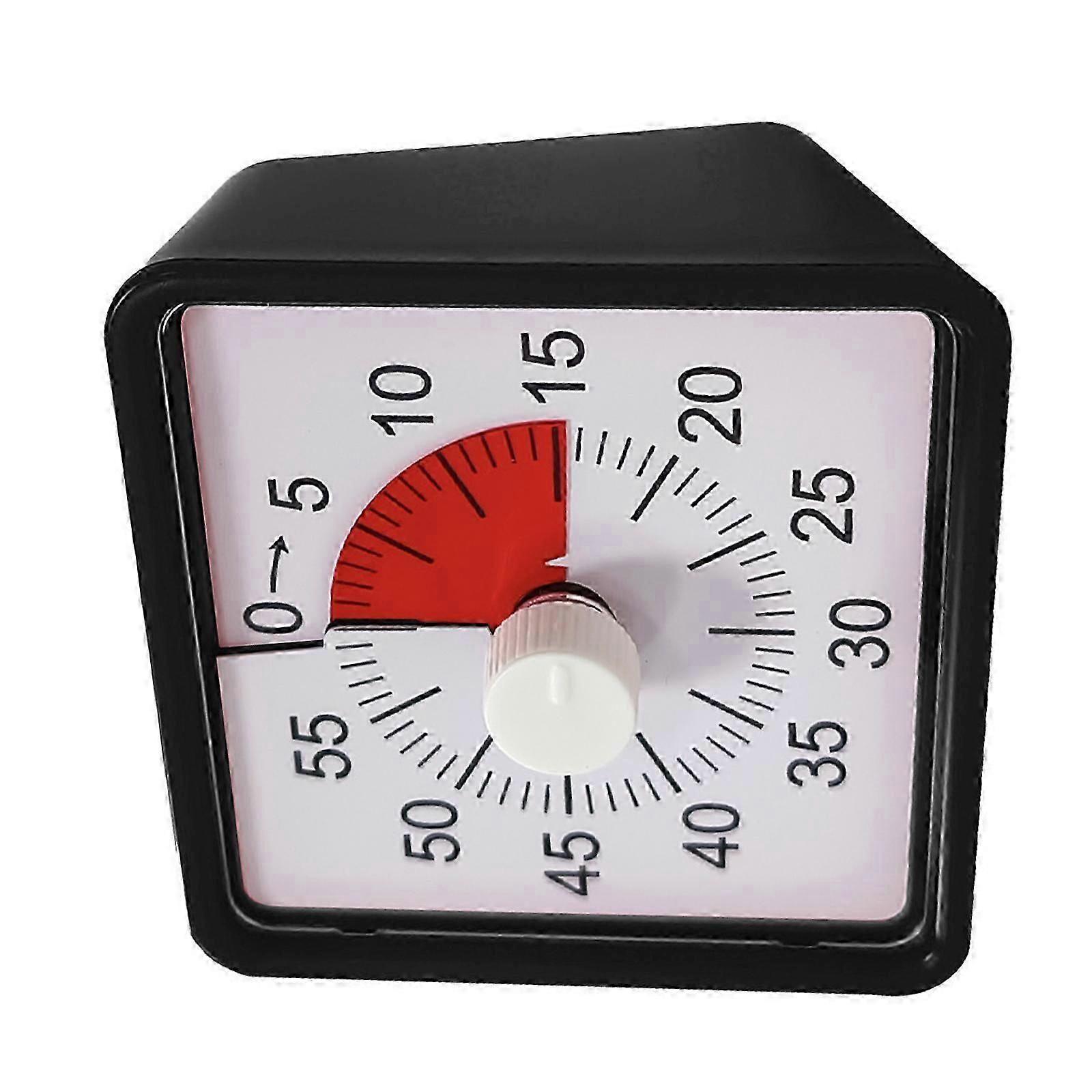 Kitchens Timer Feature Quiet Operation 60 Minutes Visual Countdowns Large Display Durable ABS Portable for Multiple Use Red