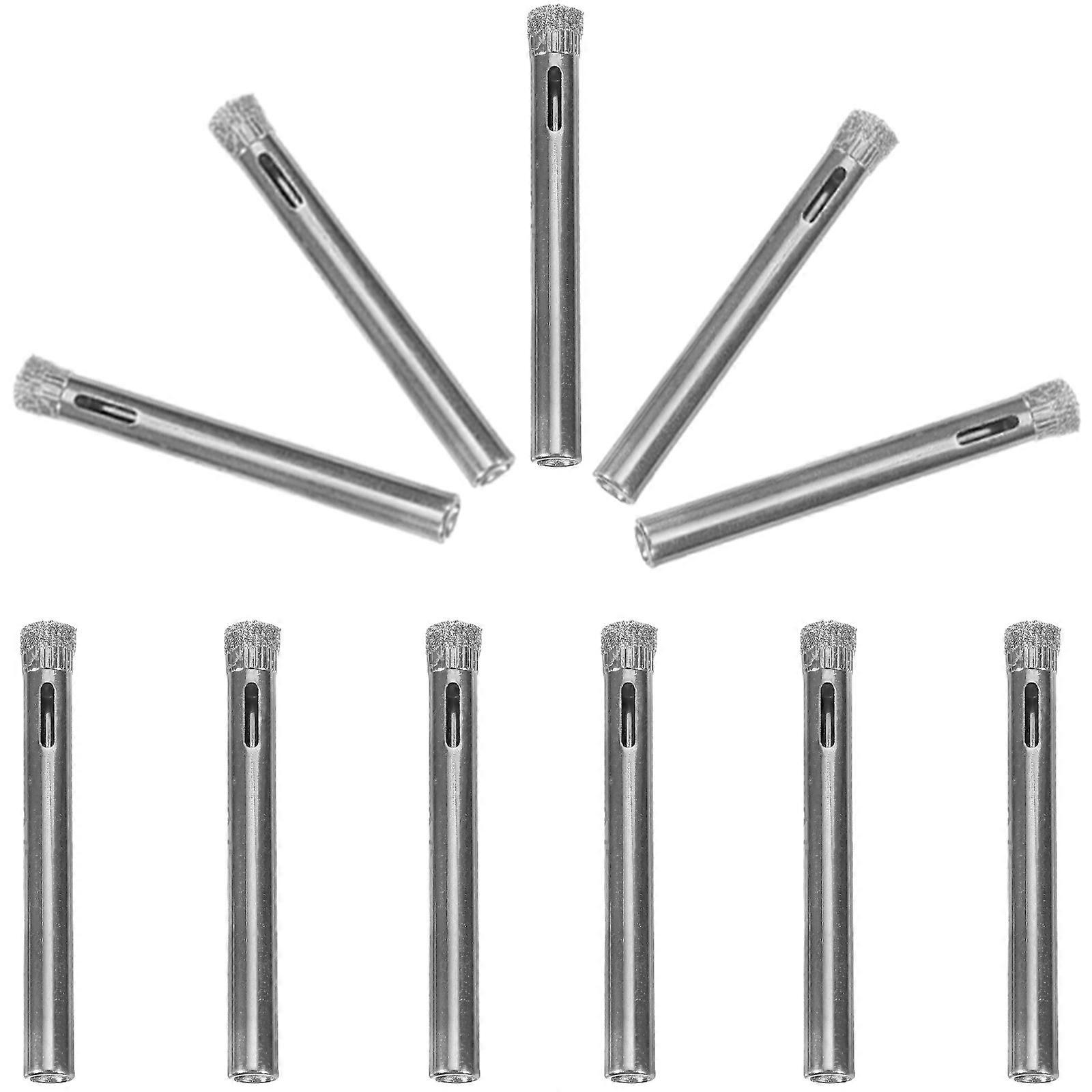 Diamond Drill Bits Hole Saws for Glass and Tile Use 15Pcs Silver