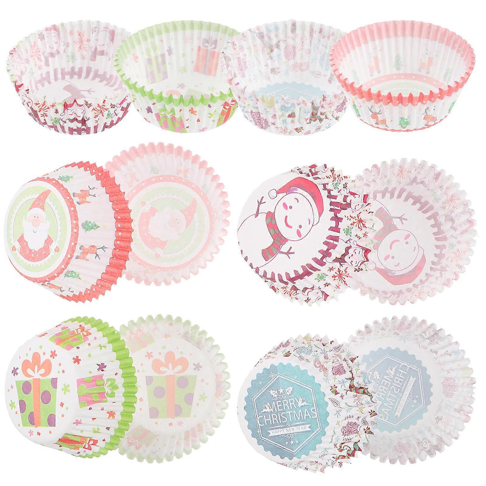 Assorted Color Paper Cupcake Muffin Liners for Baking Use 400Pcs Cups