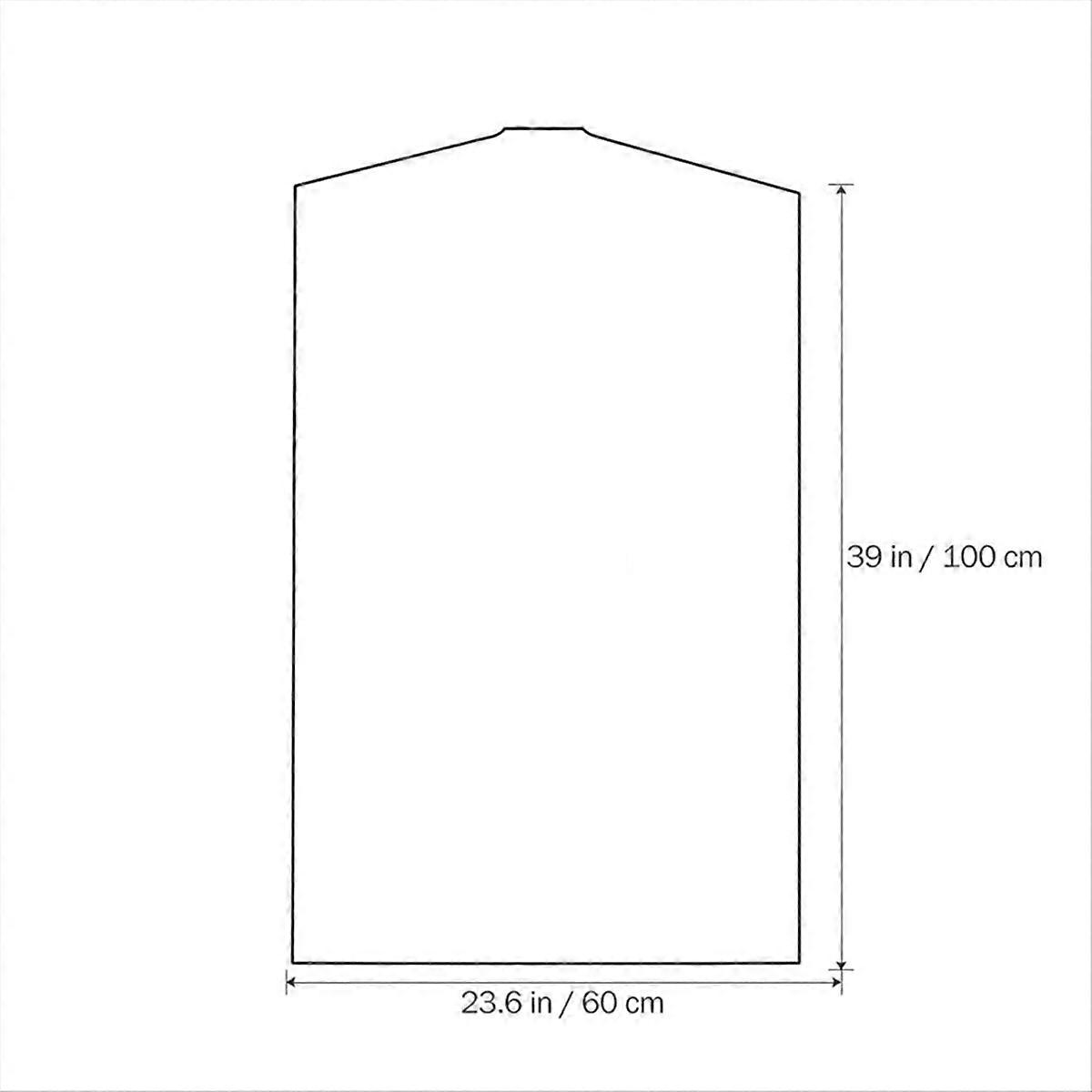 30PCS Transparent Dustproof Garment Protector Cover Bag
