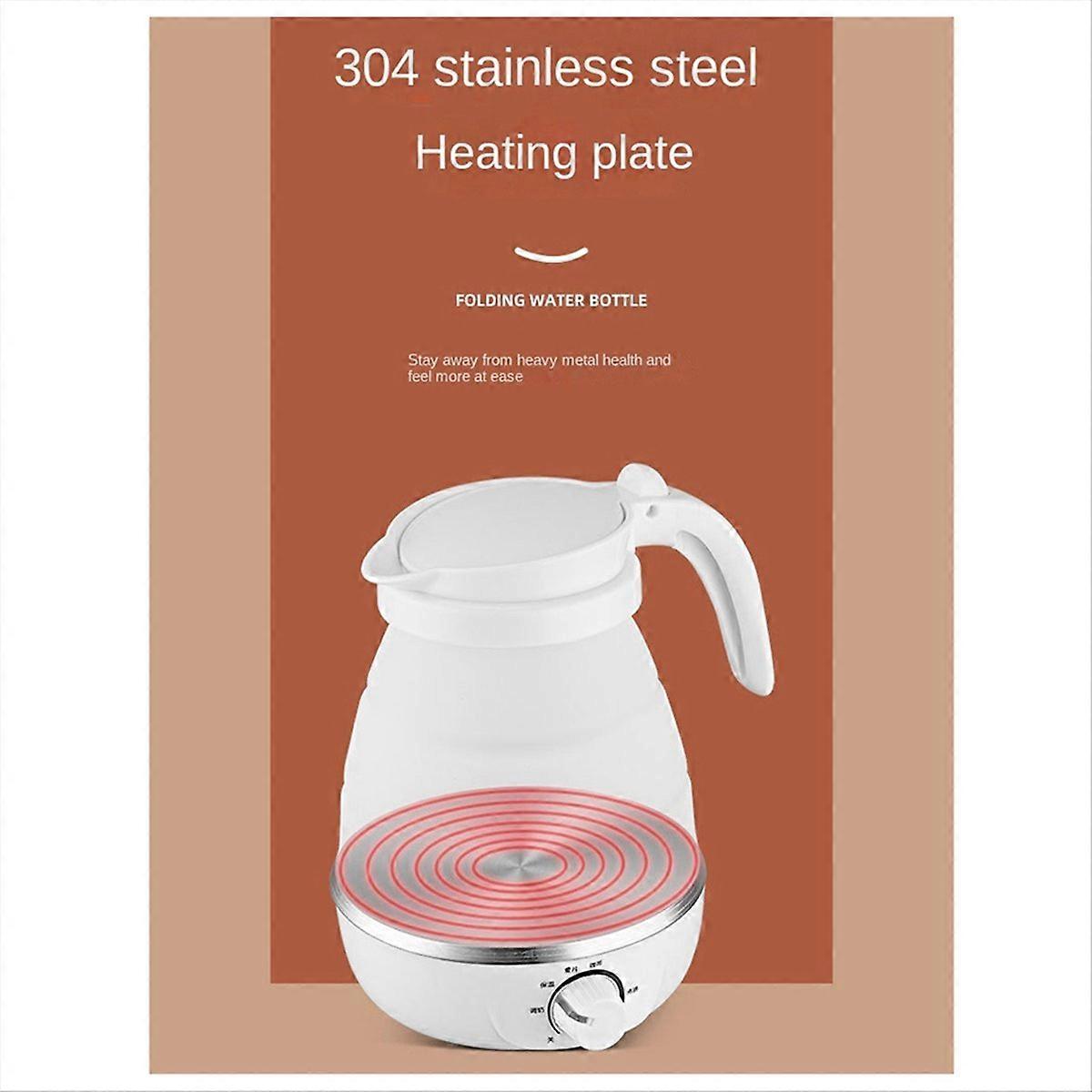 Temperature Adjustable Folding Electric Kettle 220V 0.6L - UK Plug