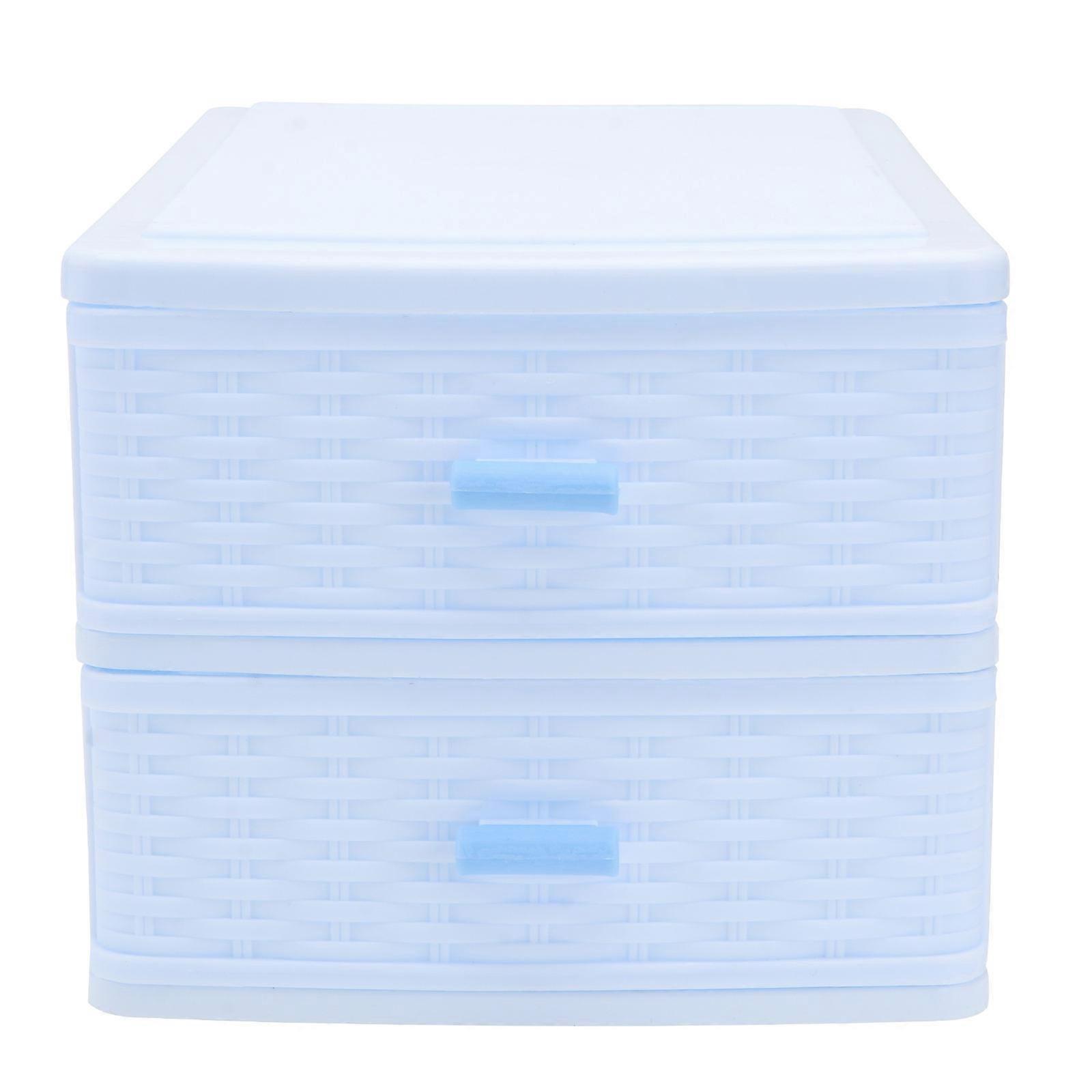 Cosmetics Case Dormitory Storage Box for Storage Use 1Pcs Blue