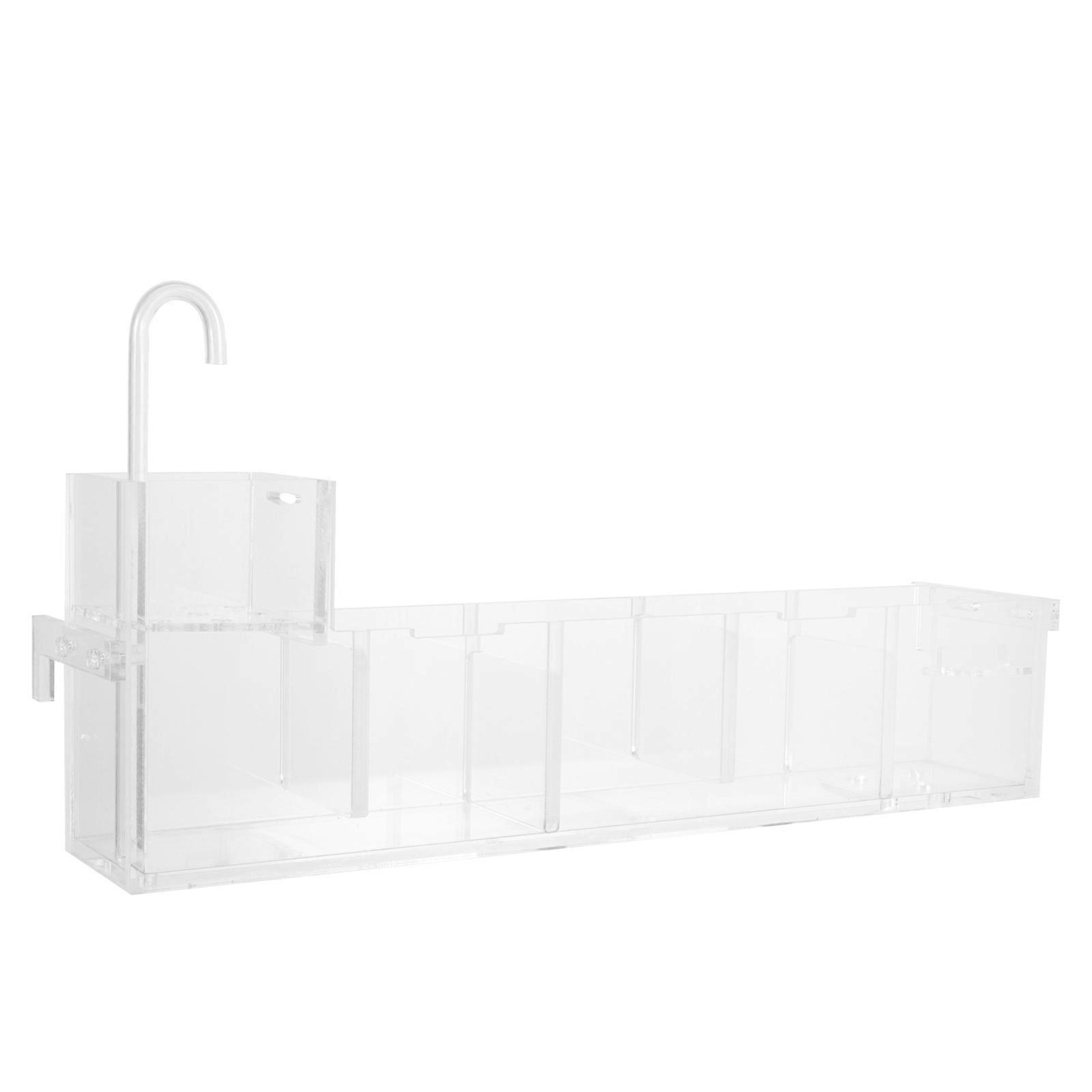 Transparent Acrylic Filter Box for Aquarium Purification with 2Pcs Units